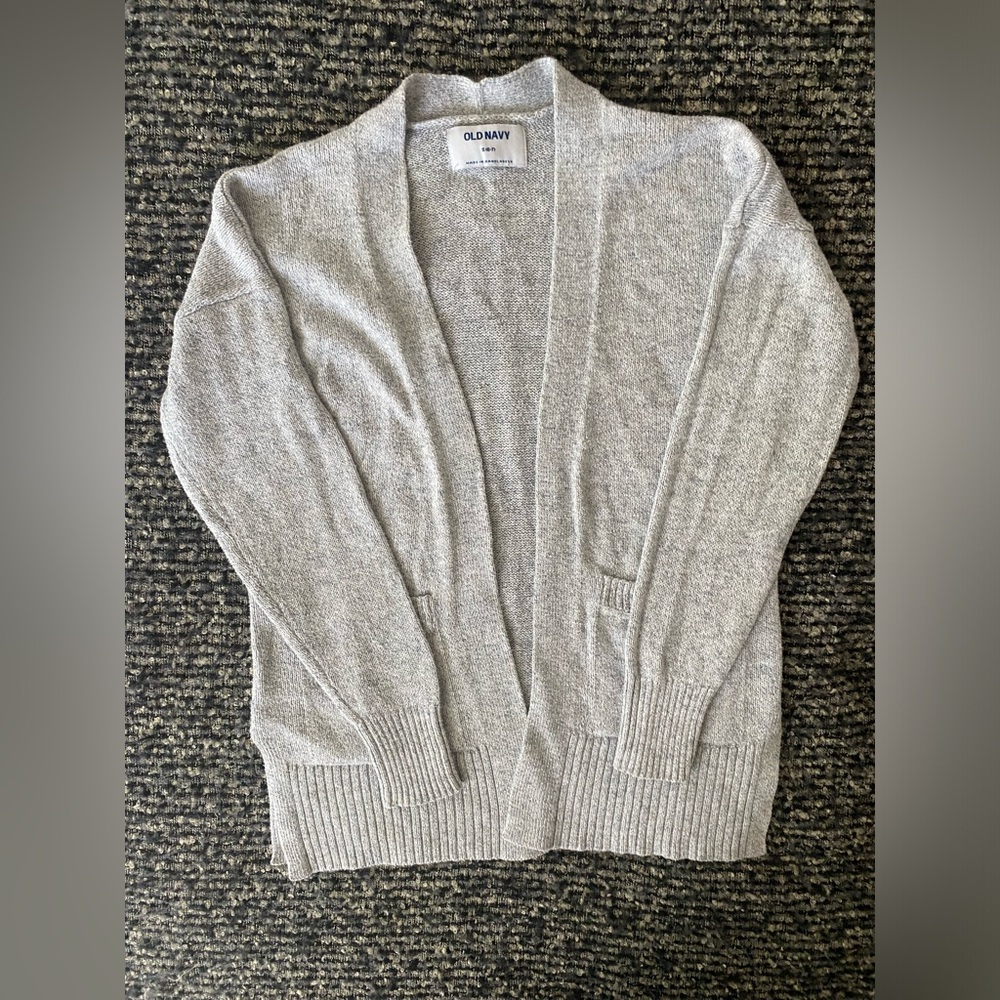 Girls gray cardigan